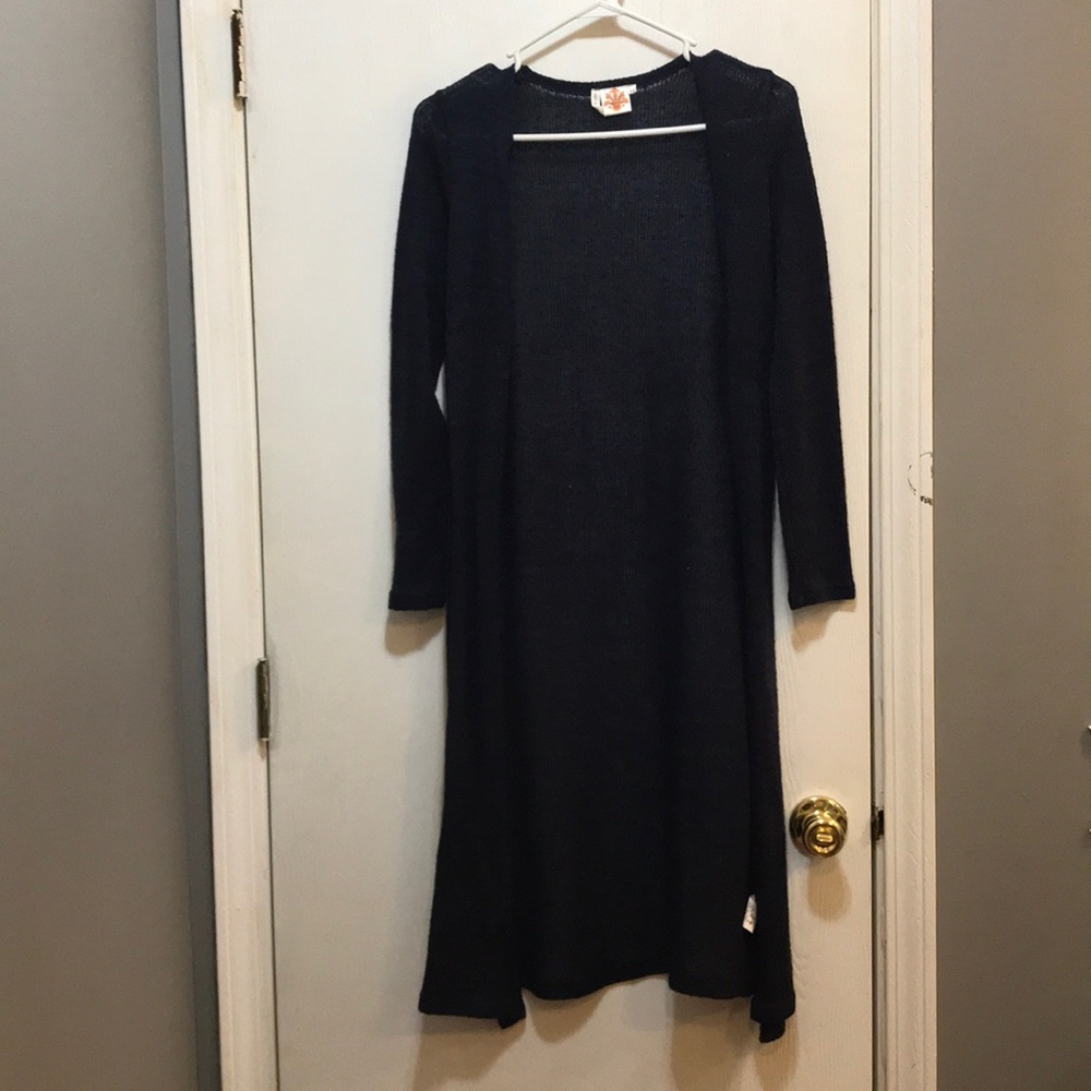 “Available” wool sweater, medium.